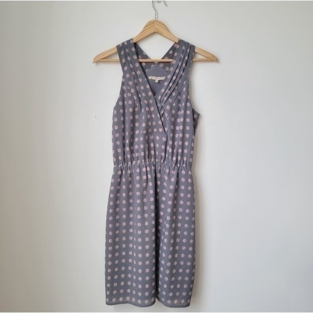 41 Hawthorne Gray Pink Print Light Weight Summer Dress Size XS - Picture 1 of 9